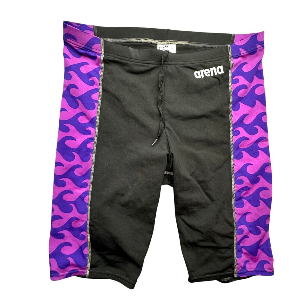 Arena Ride The Wave Swim Jammers Purple Flame Shorts Mens 36 Large